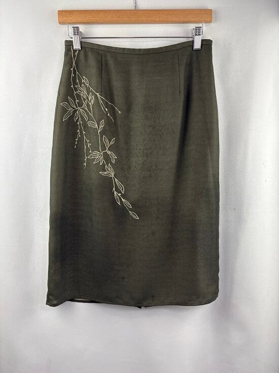 Other Dresses & Skirts - Women’s Ann Taylor Loft Size 4 Dark Sage Midi Pencil Skirt
